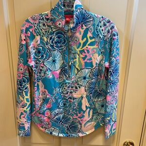 NWOT Lilly Pulitzer Popover, Blue, XXS